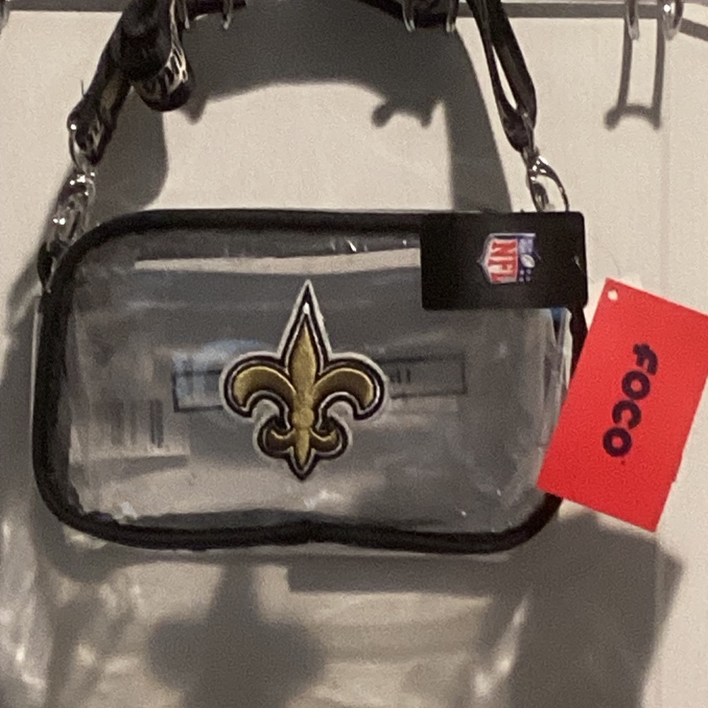 NWT New Orleans Saints Clear Stadium/Arena/Messenger/Crossbody Bag